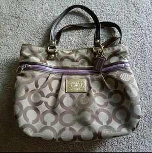 Authentic Coach Poppy Tote